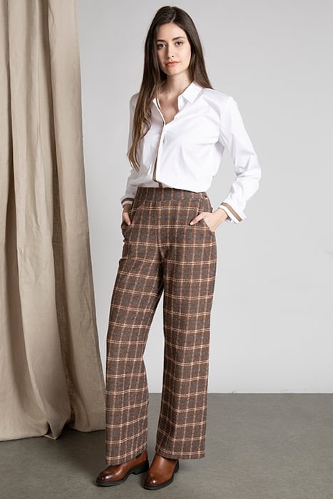 CLASSIC PANT CARREAUX BROWN 2