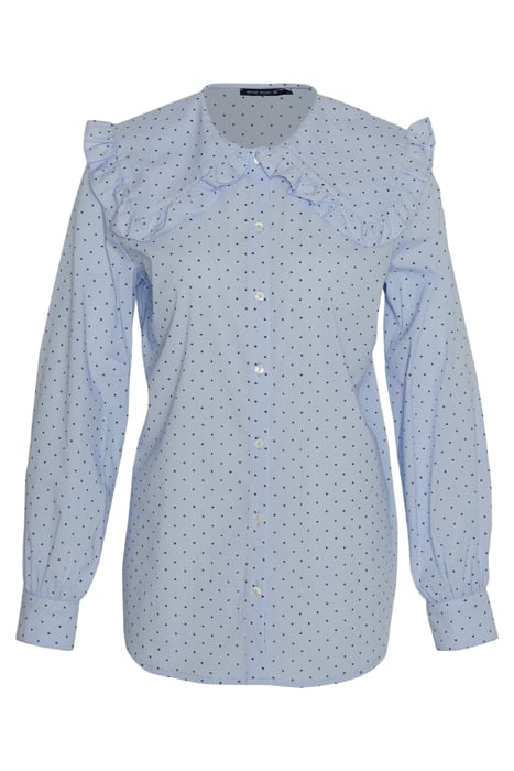 LARGE COLLAR LS SHIRT BLUE 1