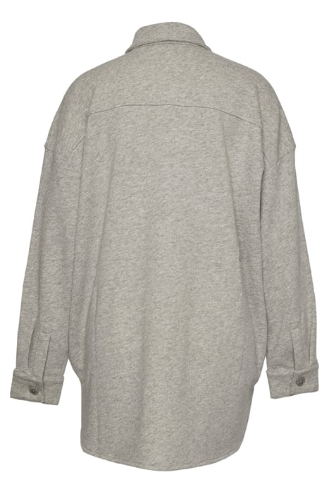 FLEECE SHIRT LS CHEST POCKET GREY 5