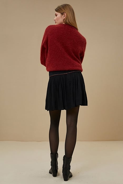 IRIS EMBROIDERY SKIRT JET BLACK 2