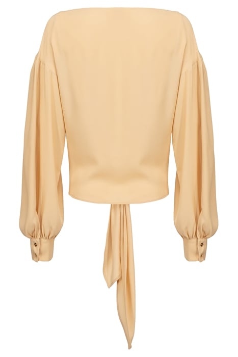 BOVOLONE BLUSA CREPE DE CHINE MATT ALMOND 7