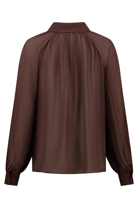 RUNA LOOSE BLOUSE CHOCOLATE 2