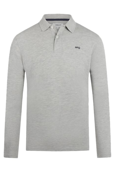 L/S POLO MEDIUM GREY MELANGE 1