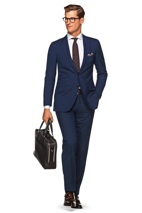 MID BLUE CHECKED SIENNA SUIT 1