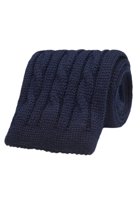 NAVY KNITTED TIE 1