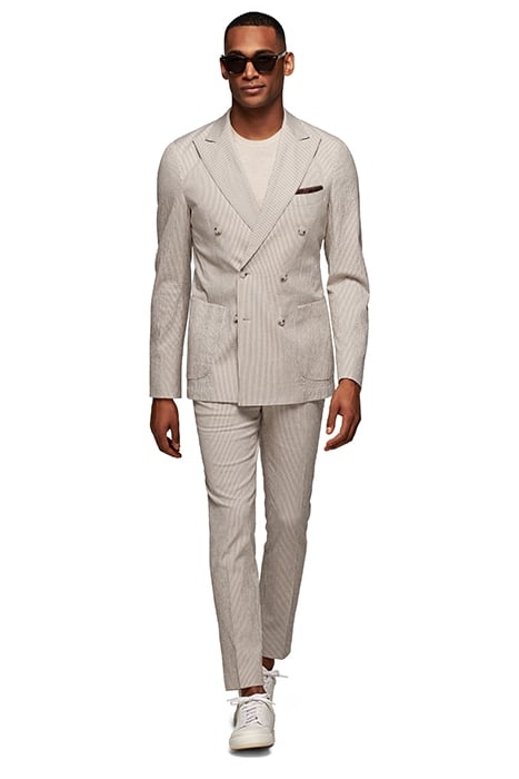 LIGHT BROWN STRIPED HAVANA SUIT 2