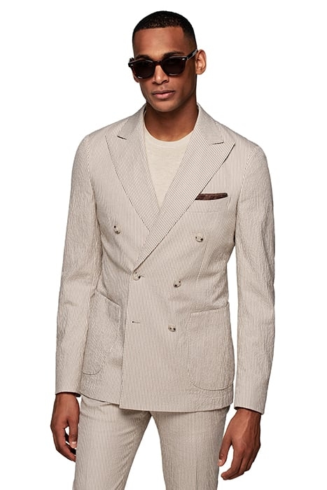 LIGHT BROWN STRIPED HAVANA SUIT 3