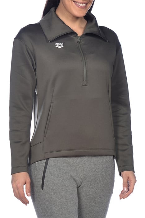 W L/S SPACER HALZ ZIP OLIVE GREEN 4