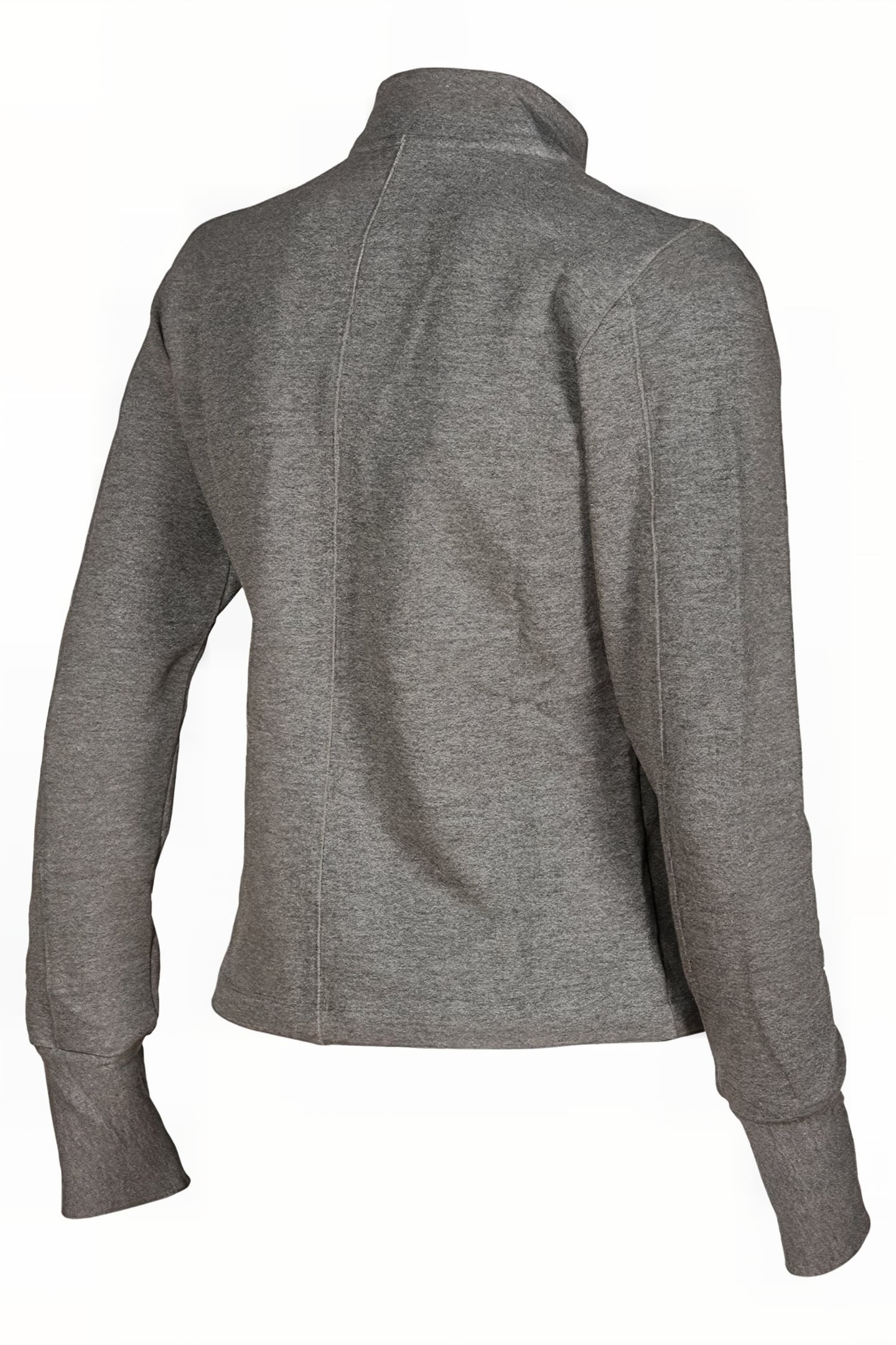 W ASYMMETRIC F/Z JACKET DARK GREY MELANGE 7