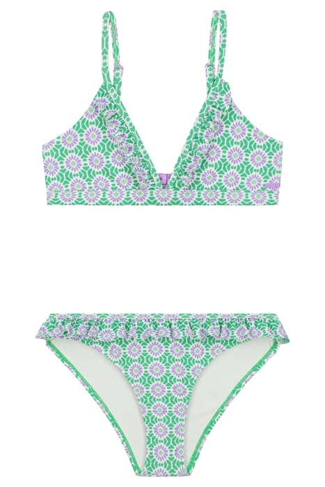 GIRLS BLAKE BIKINI SET PORTO TILE FRESH GREEN FRESH GREEN 1