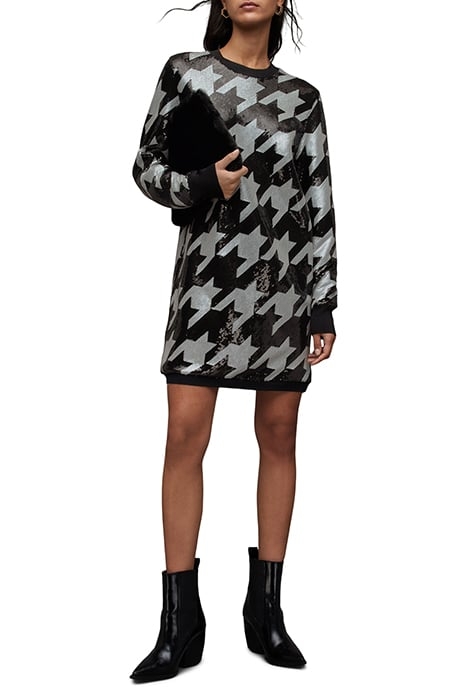 JUELA TONI DRESS BLACK/WHITE 4