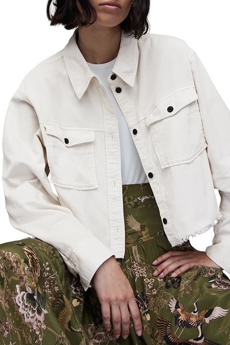 ZIVA CORD SHIRT ALMOND WHITE 5