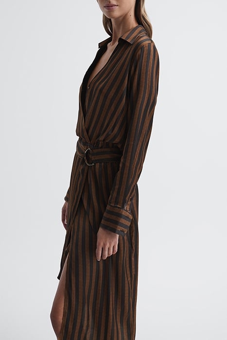 PENNY DRESS SHIRT BROWN 4