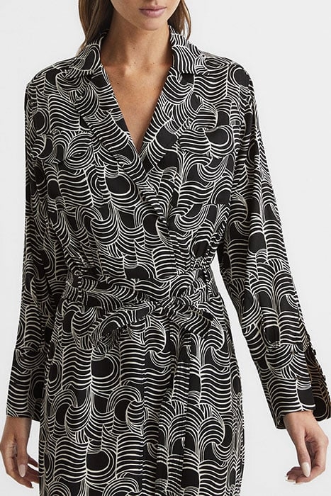 GEORGINA DRESS CREAM/BLACK 4