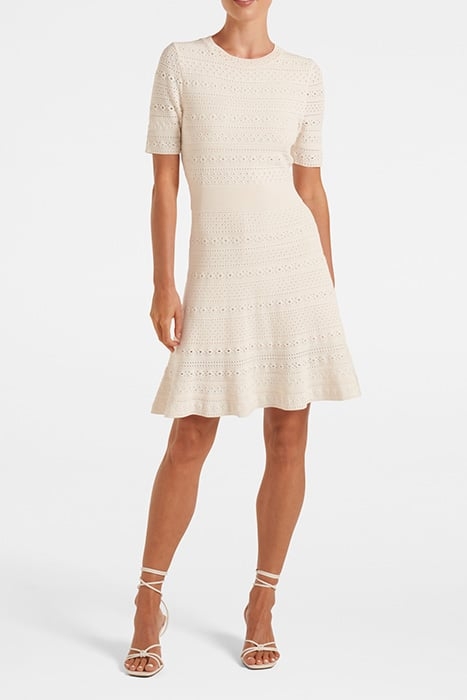 KADY POINTELLE KNIT DRESS CREAM 3
