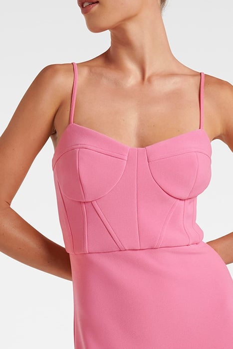 ELSA CORSET BODYCON MIDI CARNATION 4