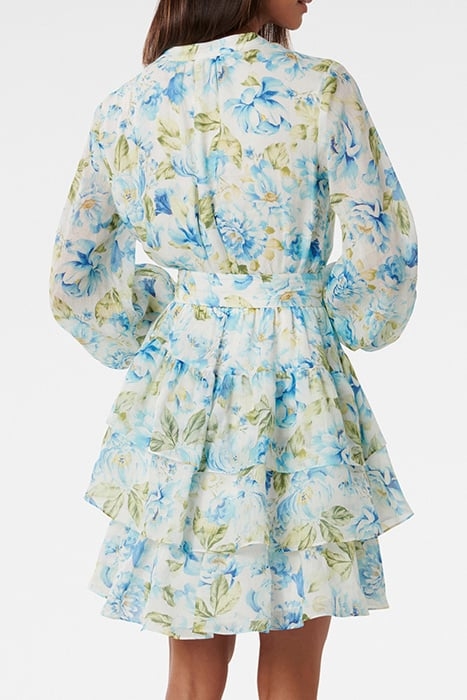 CAYLEE PETITE RUFFLE MINI DRESS PRINT OPTION 1 2