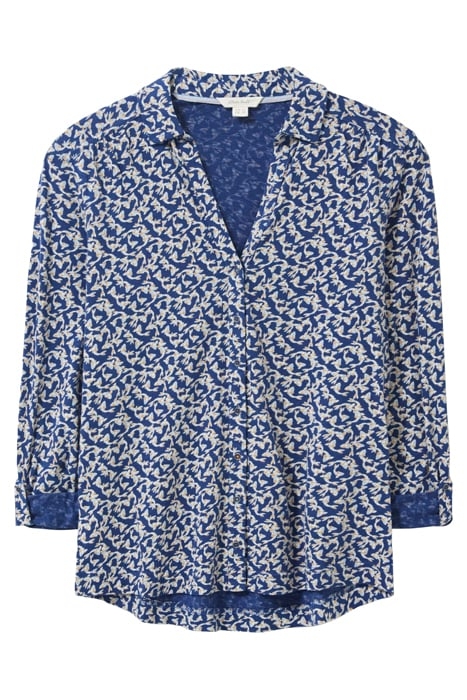 ANNIE PRINTED JERSEY SHIRT NAVY PRINTED 3