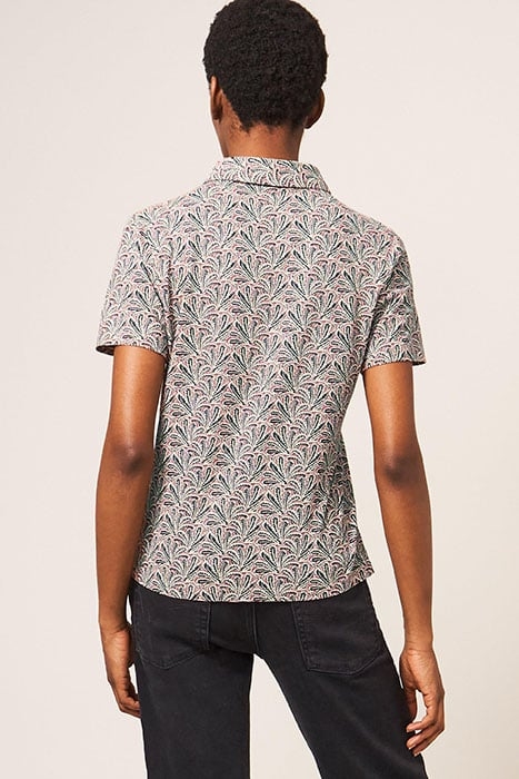 PENNY POCKET JERSEY SHIRT PINK MULTI 2