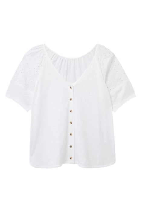 BRODERIE MIX TWO WAY TOP BRILLIANT WHITE 3