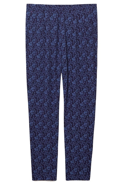 MAISON ECO VERO JERSEY TROUSER NAVY PRINT 4