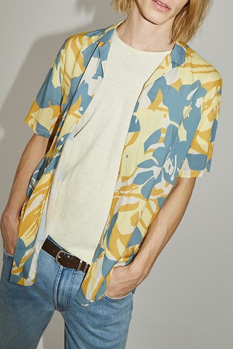 AQUA XL FLORAL PRINT REGULAR SHIRT 4