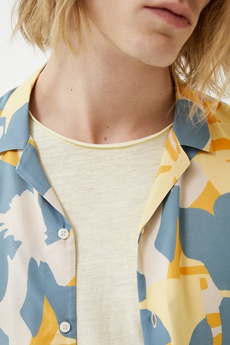 AQUA XL FLORAL PRINT REGULAR SHIRT 7