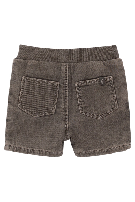 BABY BOYS’ GREY DENIM ELASTICATED WAIST BERMUDA SHORTS 2