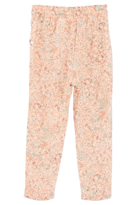 GIRLS’ PEACH FLORAL PRINT LENZING™ ECOVERO™ VISCOSE TROUSERS 2