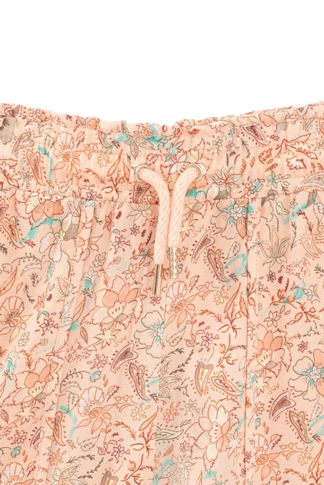 GIRLS’ PEACH FLORAL PRINT LENZING™ ECOVERO™ VISCOSE TROUSERS 4