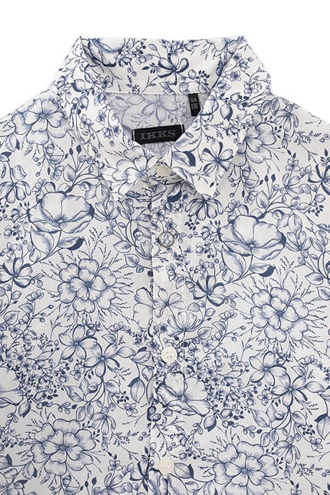 BOYS’ WHITE FLOWERY LIBERTY FABRIC MINI ME SHIRT 3