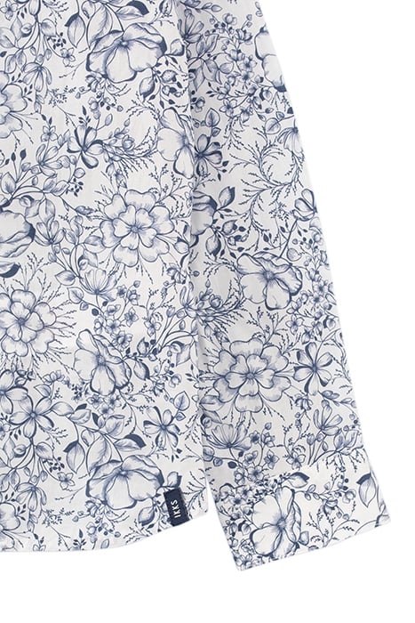 BOYS’ WHITE FLOWERY LIBERTY FABRIC MINI ME SHIRT 5