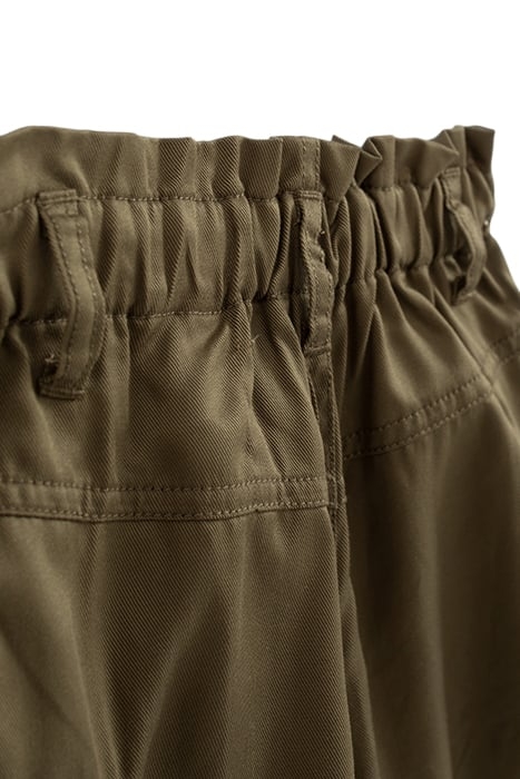 GIRLS' KHAKI LENZING™ TENCEL LYOCELL™SHORTS 5