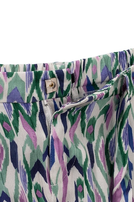 GIRLS’ OFF-WHITE IKAT DIAMOND PRINT TROUSERS 6