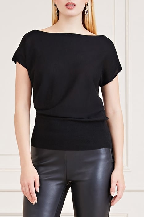 AMELIE OFF SHOULDER JET BLACK A996 1