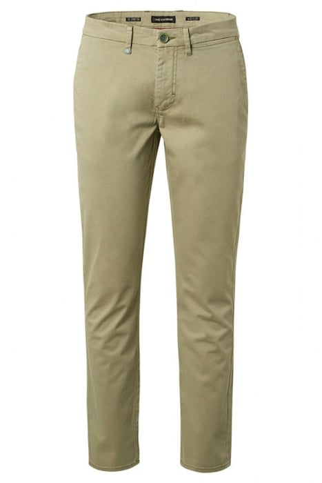 PANTS CHINO GARMENT DYED STRETCH SMOKE GREEN 1