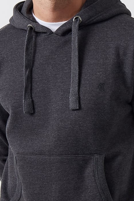 OVERHEAD SWEAT HOODIE CHARCOAL MELANGE 4