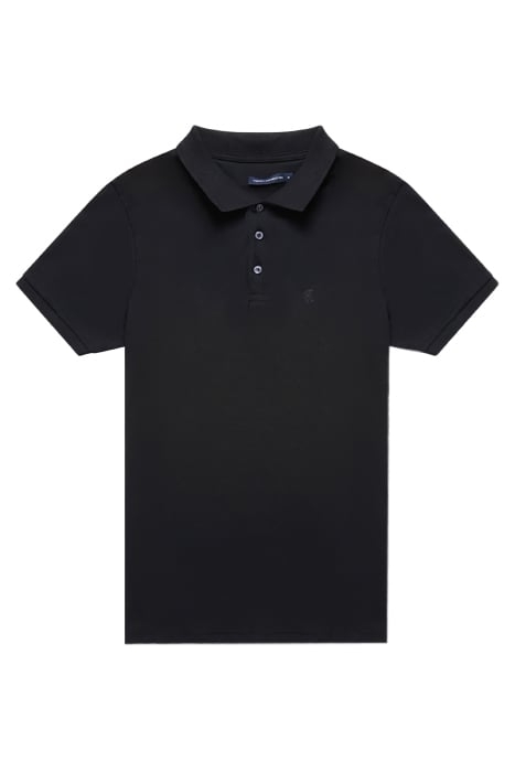 2 PACK JERSEY SHORT SLEEVE POLO SHIRTS BLACK/CHARCOAL MEL 3