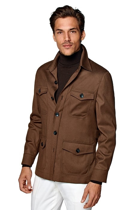 MID BROWN WILLIAM SHIRT-JACKET MID BROWN 1