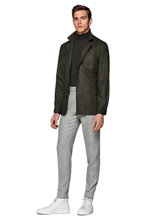 MID GREEN HOUNDSTOOTH GREENWICH SHIRT-JACKET MID GREEN 6