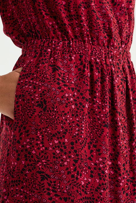 DRESS SHORT VINTAGE RED 6