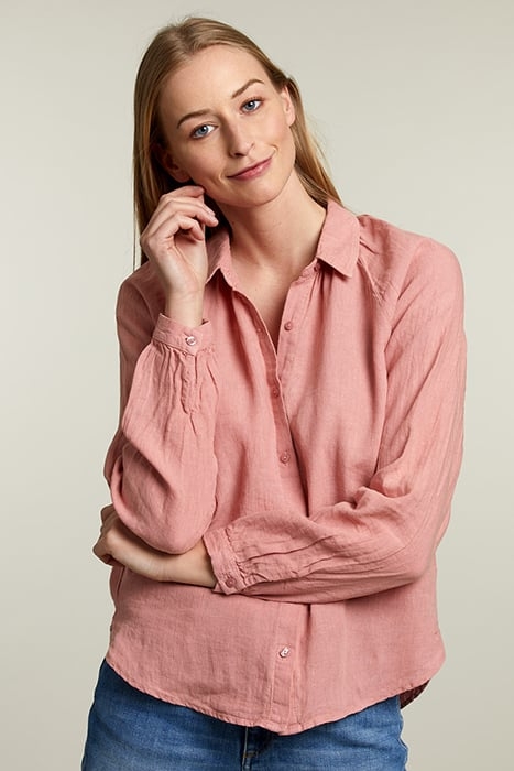 PINK LINEN LONG SLEEVES SHIRT 1