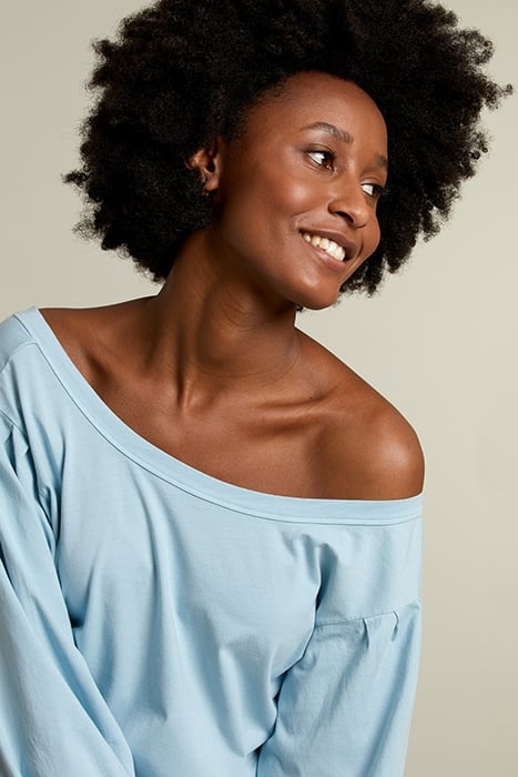 BLUE COTTON T-SHIRT 4