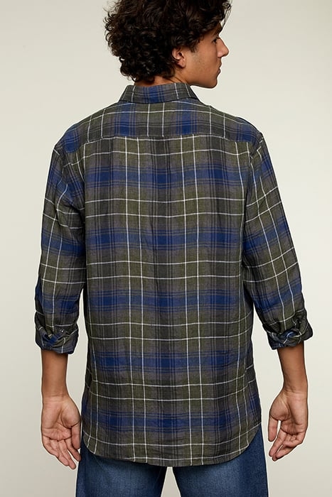 CHECKED LINEN SHIRT MULTI 2