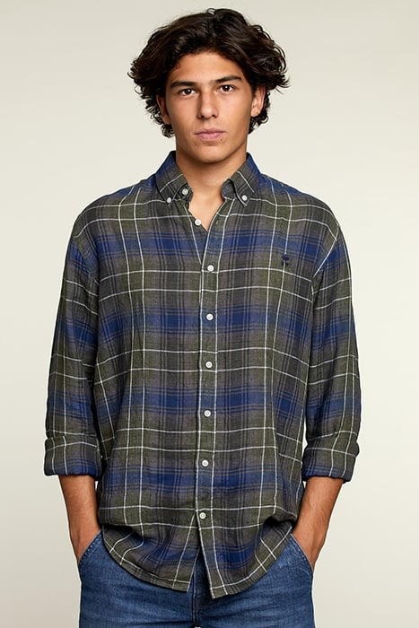 CHECKED LINEN SHIRT MULTI 1