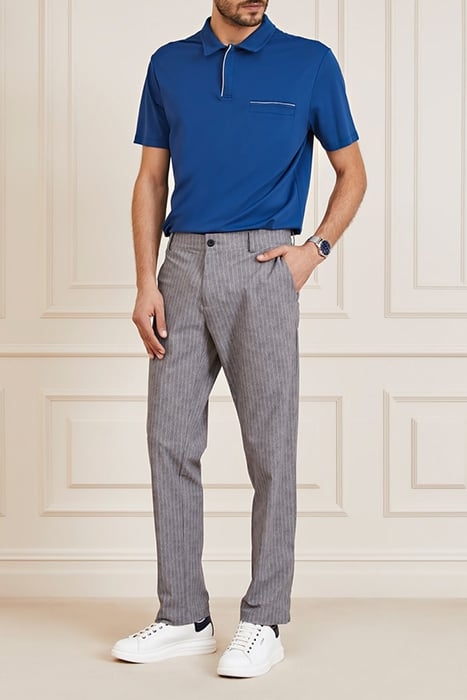 FORMAL PERFORMANCE BLUE POLO SHIRT LILY 3