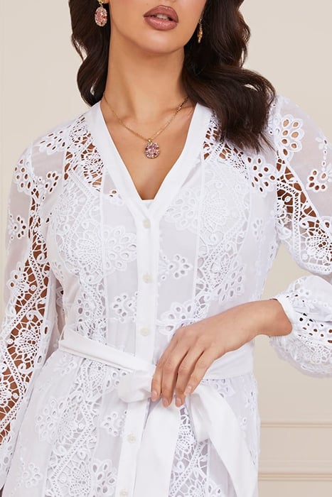 CASSANDRA DRESS TRUE WHITE A000 7