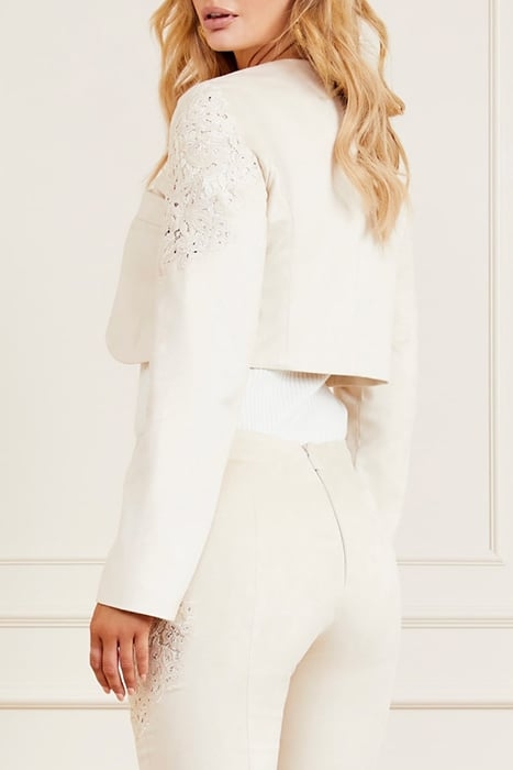 LORRAINE JACKET IVORY CROPPED BONE 2