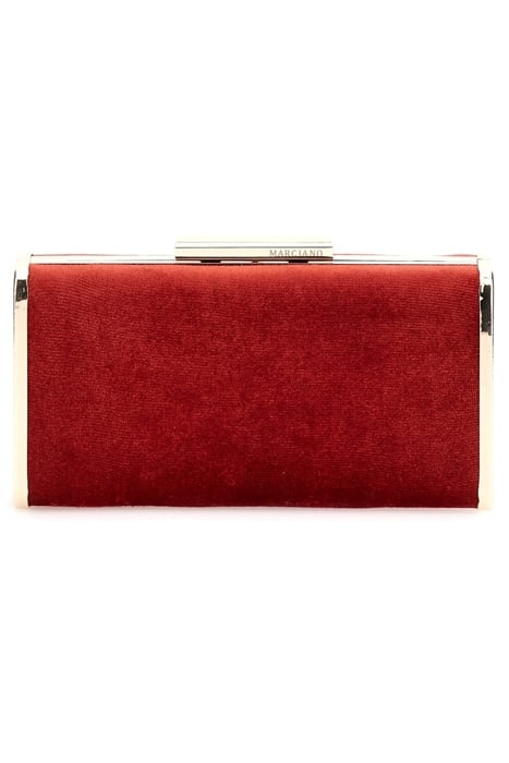 SOFIA CLUTCH VELVET LACQUER RED BAG 1