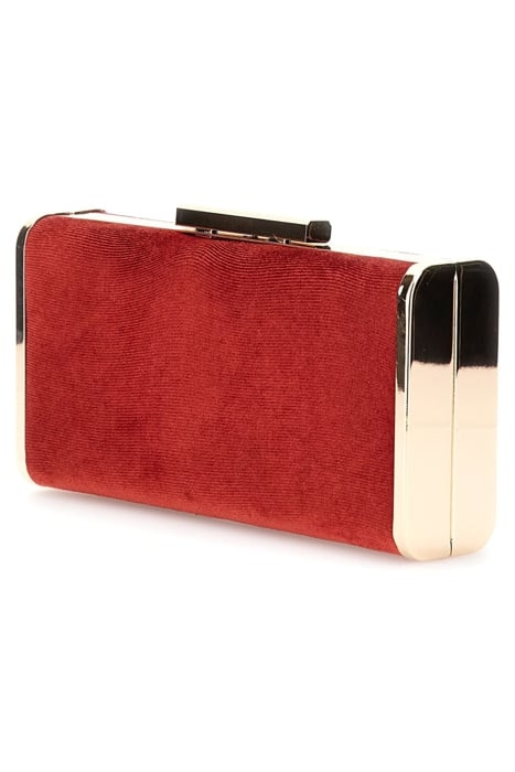 SOFIA CLUTCH VELVET LACQUER RED BAG 6